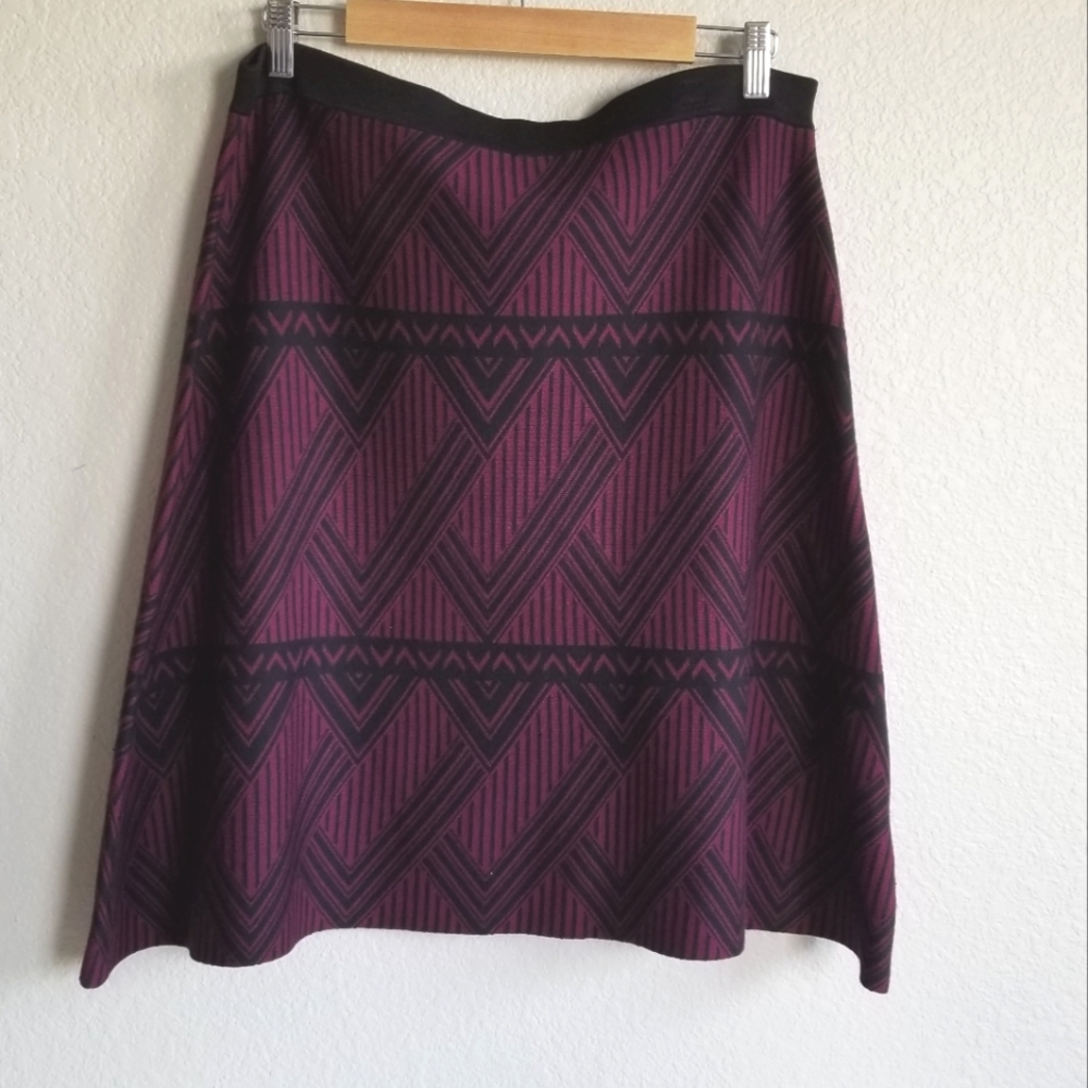 Spenser sweater skirt mini burgundy black XL